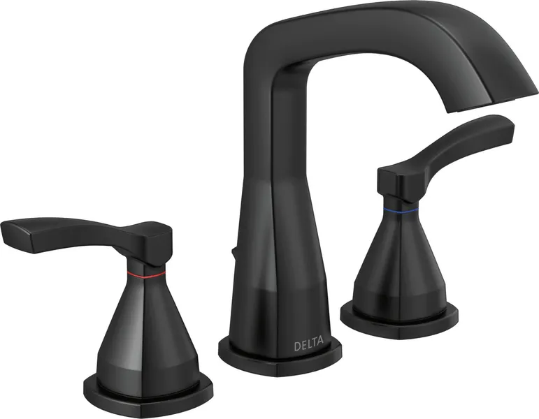 Delta 35776-MPU-DST Stryke 1.2 GPM Widespread Bathroom Faucet - Matte Black