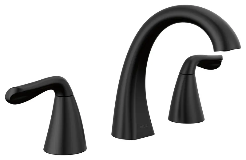 Delta 35840LF Arvo 1.2 GPM Widespread Bathroom Faucet - Matte Black