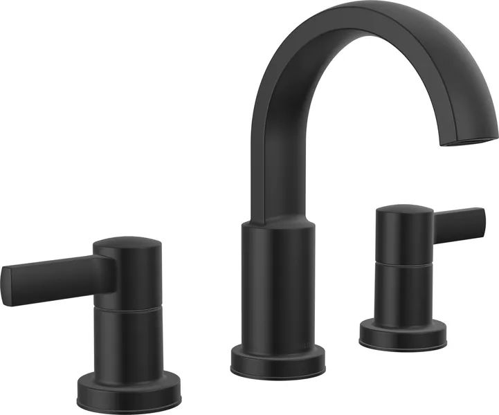 Delta 35855LF Albion Two Handle Widespread Bathroom Faucet - Matte Black