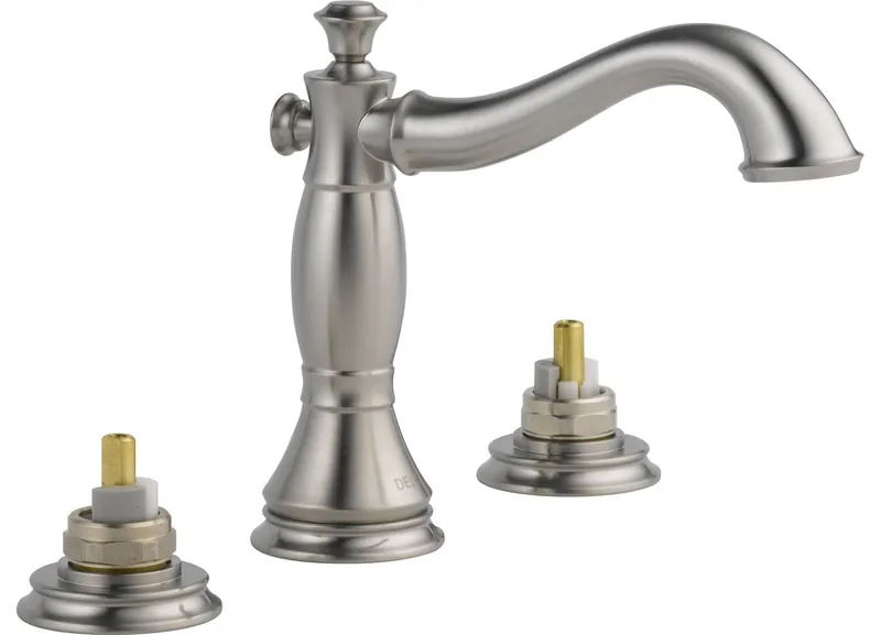 Delta 3597LF-MPU-LHP Cassidy Widespread Bathroom Faucet - Brilliance Stainless