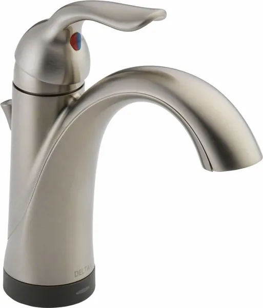 Delta 538T-DST Lahara 1 Hole Bathroom Faucet - Brilliance Stainless