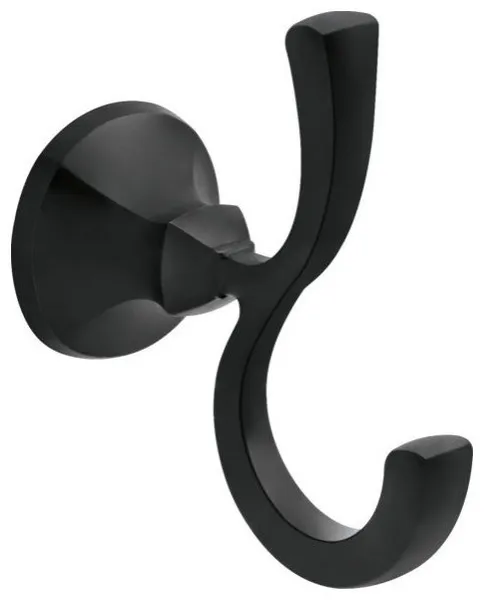 Delta 76435 Ashlyn Double Robe Hook - Matte Black