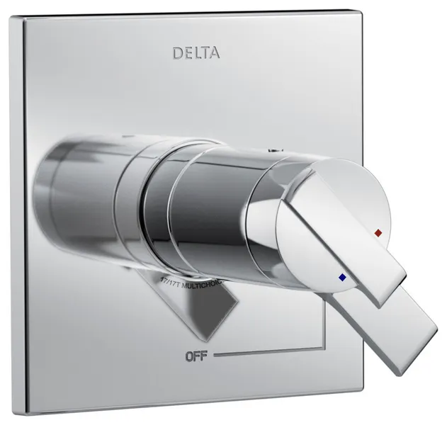 Delta Ara TempAssure 17T Series Valve Only Trim, Chrome, T17T067