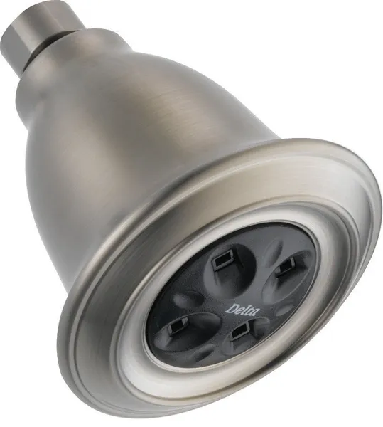 Delta H2Okinetic Single-Setting Raincan Shower Head, Stainless, RP54752SS