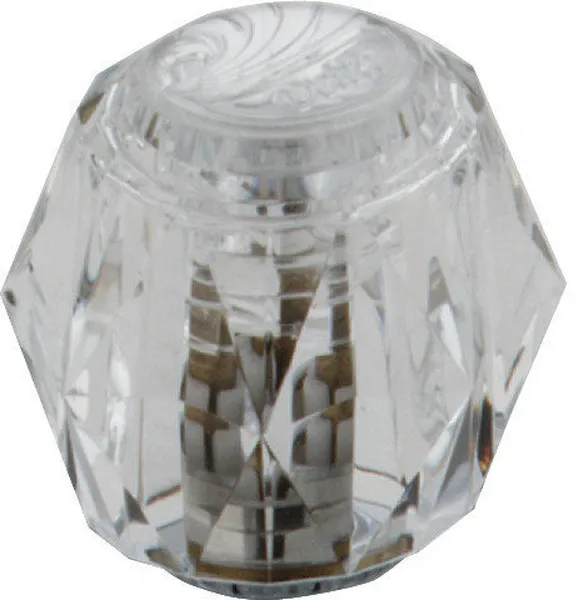 Delta Large Clear Knob Handles, Set of 2, Chrome