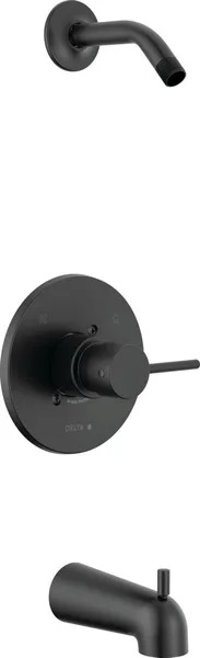 Delta T14459-LHD-PP Modern Monitor 14 Series Tub and Shower Trim - Matte Black