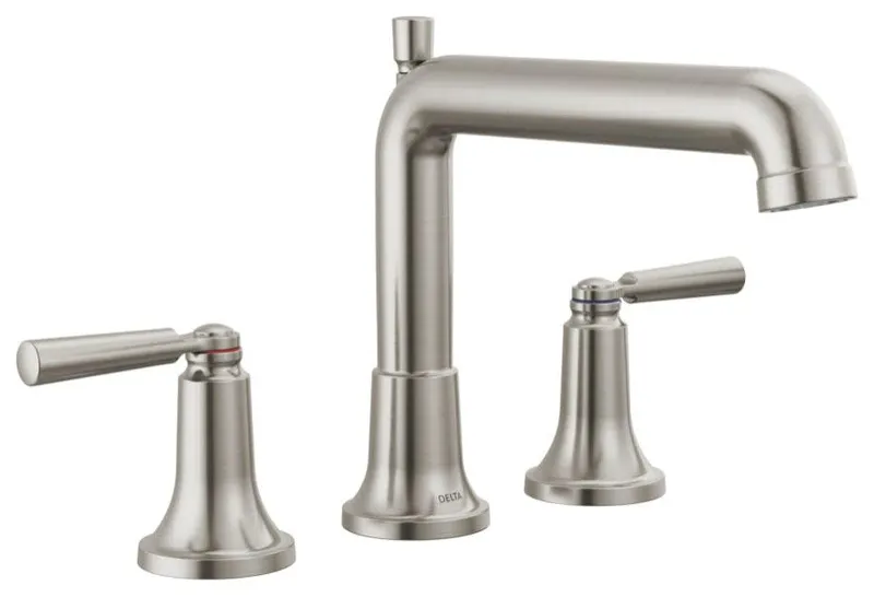 Delta T2736 Saylor Deck Mounted Roman Tub Filler - - Brilliance Stainless