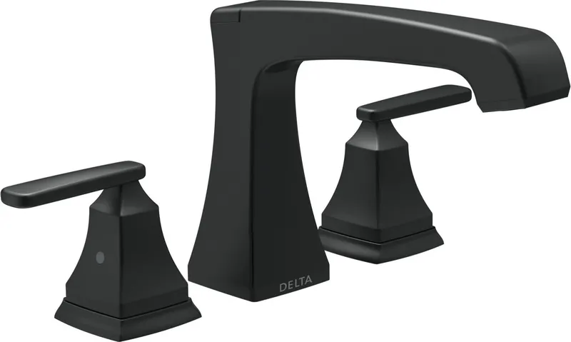 Delta T2764 Ashlyn Deck Mounted Roman Tub Filler - Matte Black