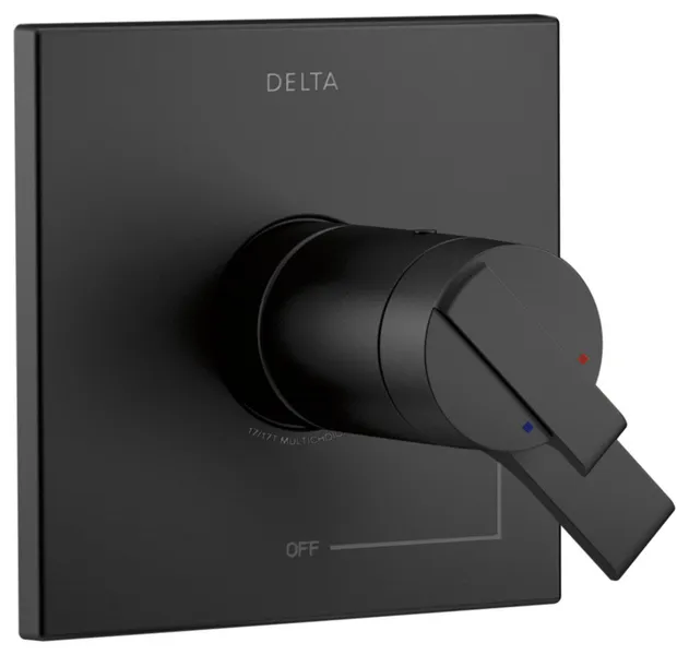 Delta Tempassure 17T Series Valve Only Trim Matte Black