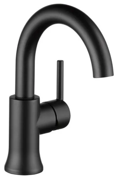 Delta Trinsic Single Handle Bathroom Faucet, Matte Black, 559HA-BL-DST