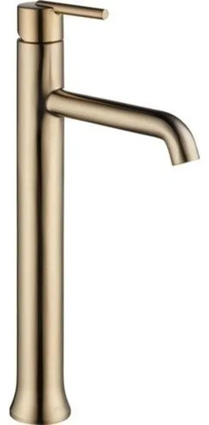 Delta Trinsic Single Handle Vessel Bathroom Faucet, Champagne Bronze, 759-CZ-DST