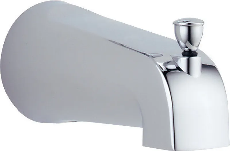 Delta Wall Mount Tub Spout Pop-Up Diverter, Polished Chrome