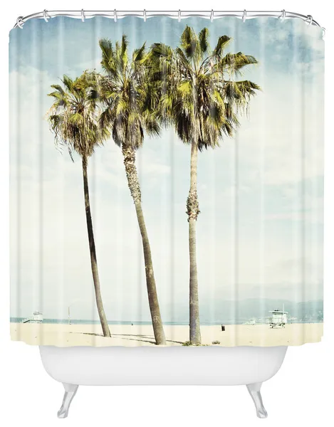 Deny Designs Bree Madden Venice Beach Palms Shower Curtain