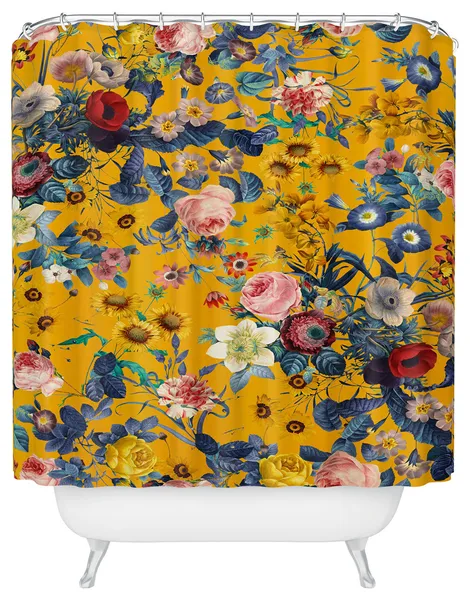 Deny Designs Burcu Korkmazyurek Summer Botanical Garden Ix Shower Curtain