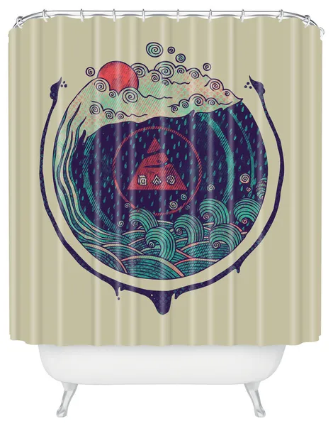Deny Designs Hector Mansilla Water Shower Curtain