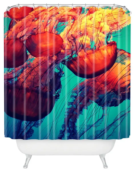 Deny Designs Krista Glavich Jellyfish 7 Shower Curtain