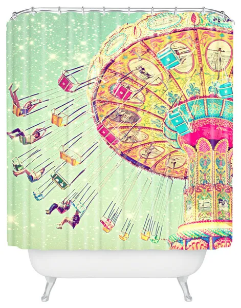 Deny Designs Shannon Clark Swinging Through Stars Shower Curtain