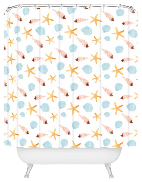 Deny Designs Wonder Forest Swept Ashore Shower Curtain