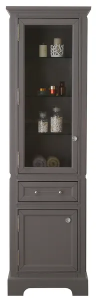 Derby Collection Linen Cabinet, Cashmere Grey