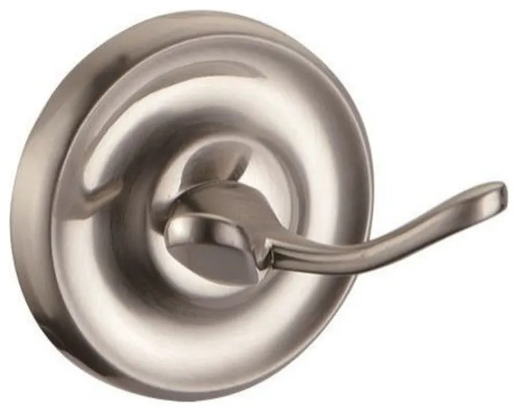 Design House 558437 San Martin Double Robe Hook - Brushed Nickel