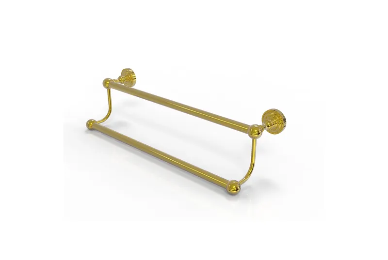 Dottingham 18" Double Towel Bar, Polished Brass
