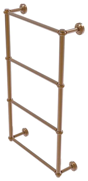 Dottingham 4 Tier 36" Ladder Towel Bar, Twisted Detail, Brushed Bronze