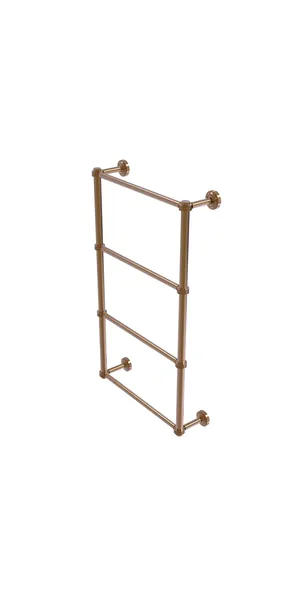 Dottingham Collection 4 Tier 36" Ladder Towel Bar, Dotted Detail, Brushed Bronze