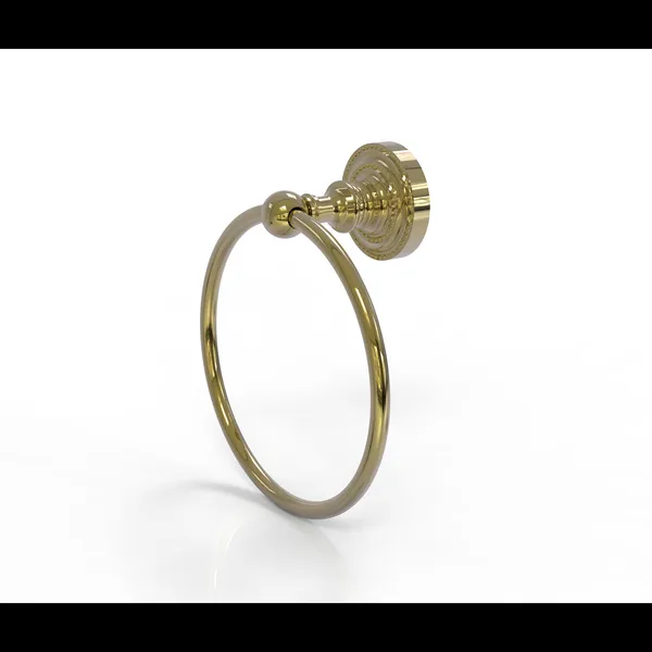 Dottingham Towel Ring, Unlacquered Brass