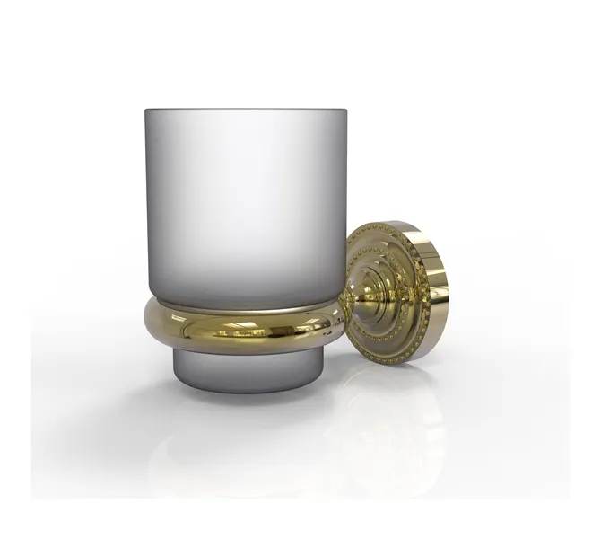Dottingham Wall Mounted Tumbler Holder, Unlacquered Brass