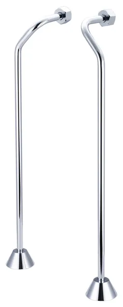 Double Offset Supply For Clawfoot Or Elegant Tubs, Chrome