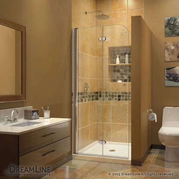 DreamLine Aqua Fold Shower Door With 36"x36" Shower Base