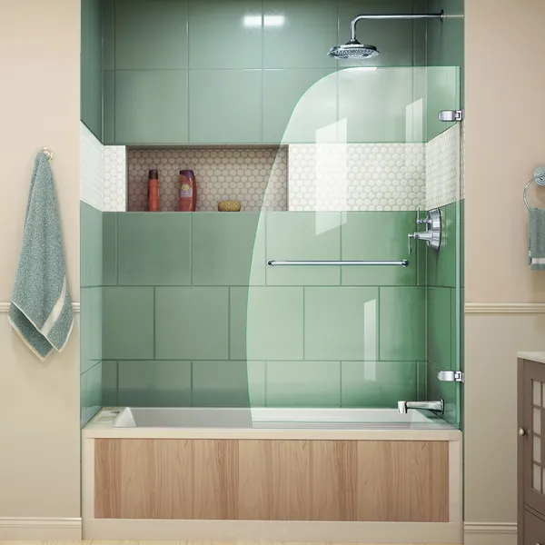 Dreamline Aqua Uno 34" Frameless Hinged Tub Door