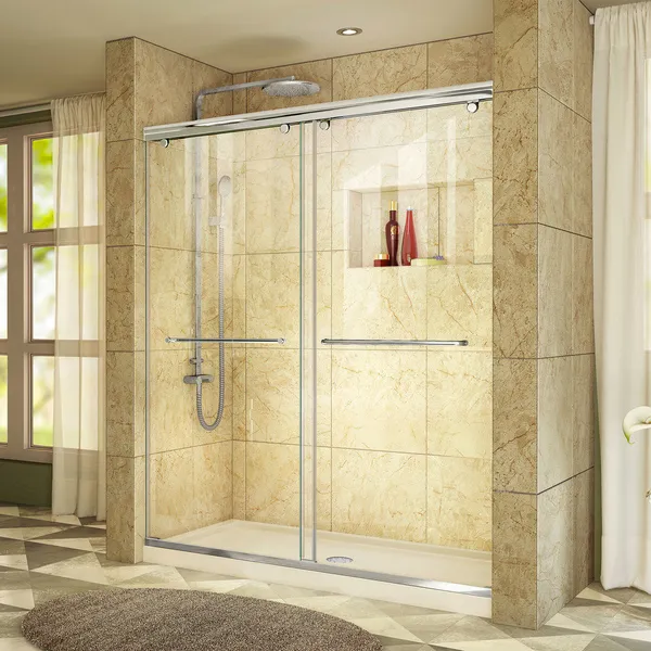 Dreamline Charisma Bypass Sliding Door and Slimline 30"x60" Base