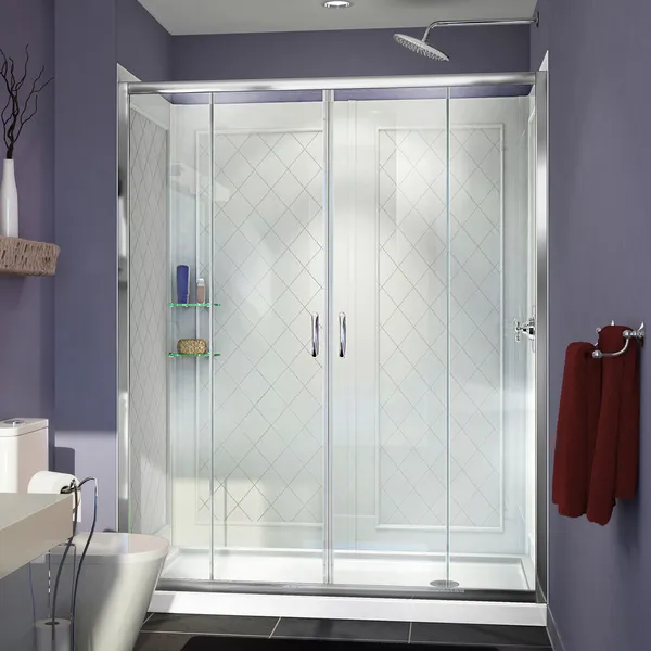 DreamLine Frameless Sliding Shower Door, DL-6115R-01CL