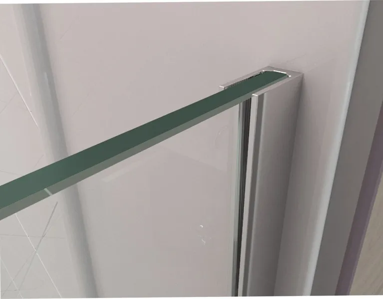 Dreamline Linea Frameless Shower Door. Two Glass Panels: 34"x72 In.