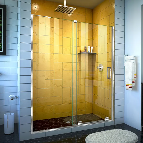 DreamLine Mirage-Z 50-54"Wx72"H Frameless Sliding Shower Door, Chrome