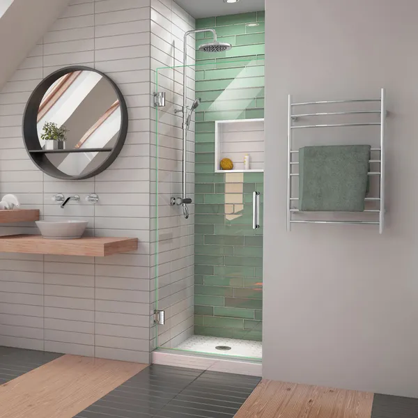 DreamLine Unidoor-LS 28"Wx72"H Frameless Hinged Shower Door, Chrome