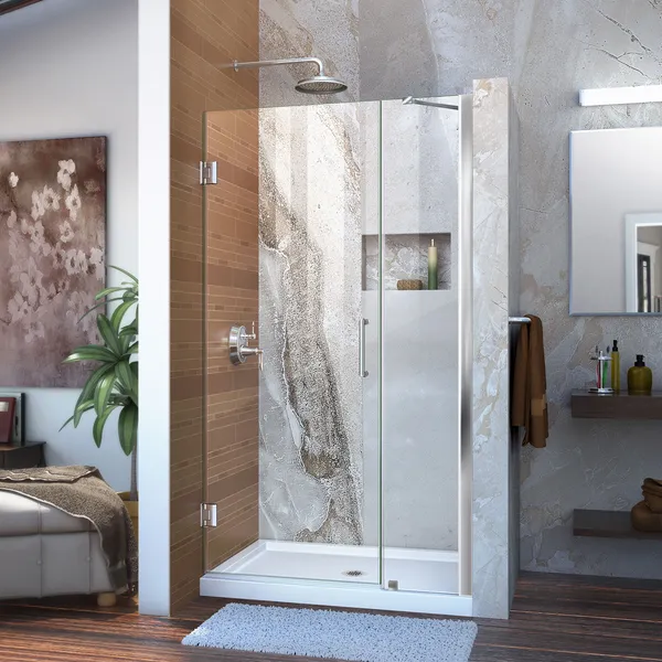 Dreamline Unidoor Min 35" To Max 36" Frameless Hinged Shower Door