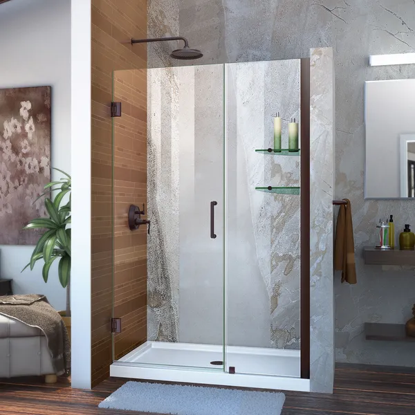 Dreamline Unidoor Min 41" To Max 42" Frameless Hinged Shower Door