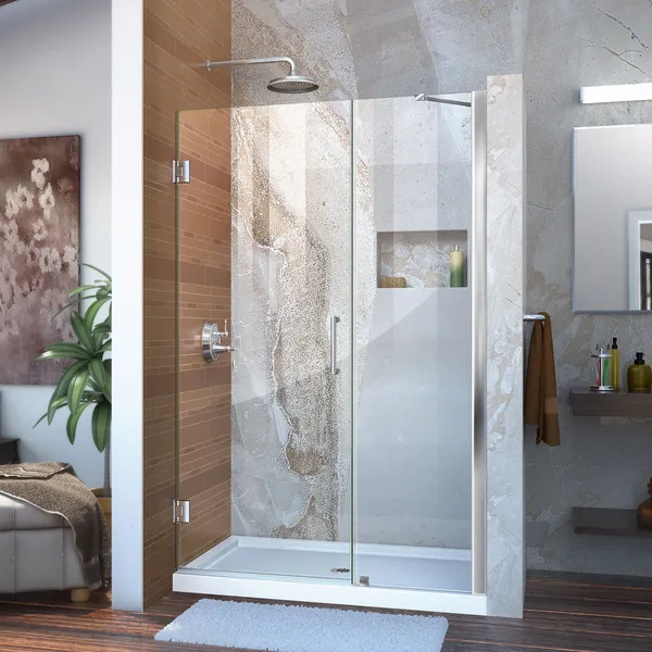 Dreamline Unidoor Min 42" To Max 43" Frameless Hinged Shower Door