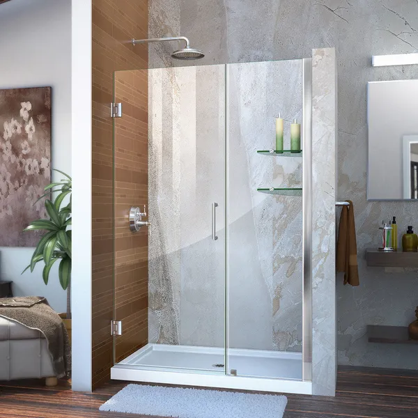 Dreamline Unidoor Min 45" To Max 46" Frameless Hinged Shower Door