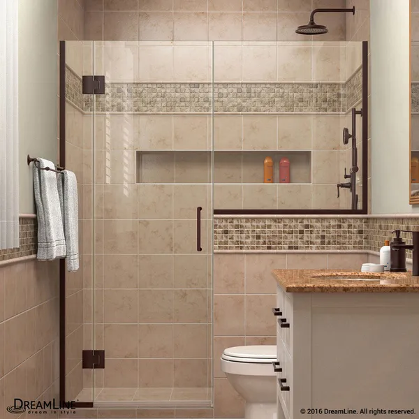 Dreamline Unidoor Min 47-1/2" To Max 48"x72" Hinged Shower Door