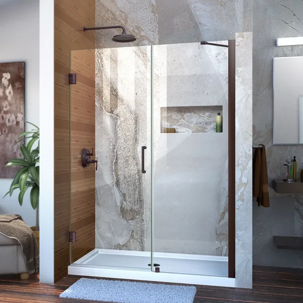 Dreamline Unidoor Min 47" To Max 48" Frameless Hinged Shower Door