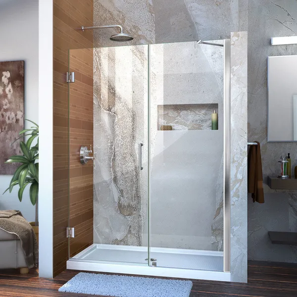 Dreamline Unidoor Min 48" To Max 49" Frameless Hinged Shower Door
