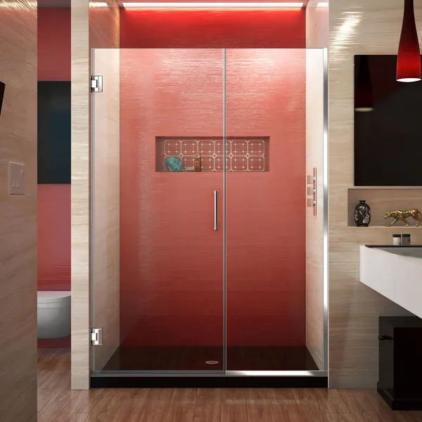 Dreamline Unidoor Min 50" To Max 50-1/2"x72" Hinged Shower Door