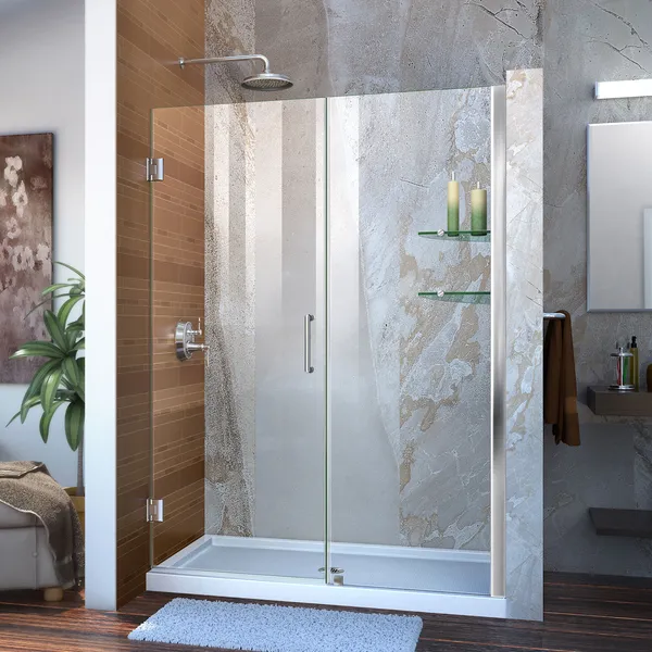 Dreamline Unidoor Min 50" To Max 51" Frameless Hinged Shower Door