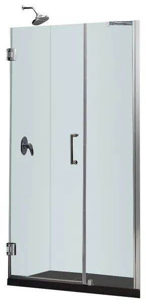 Dreamline Unidoor Min 50" To Max 51" Frameless Hinged Shower Door