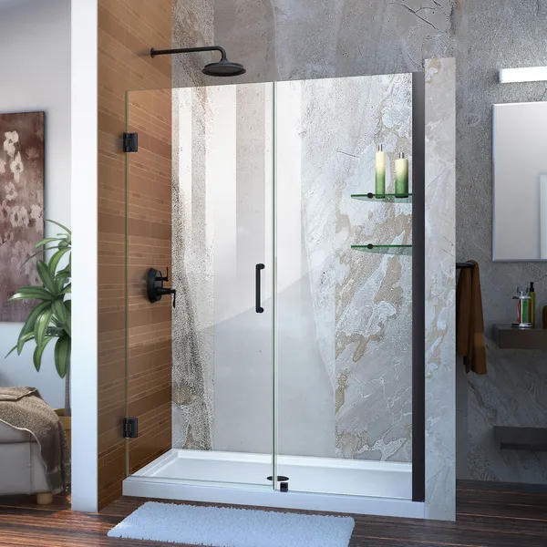 Dreamline Unidoor Min 51" To Max 52" Frameless Hinged Shower Door
