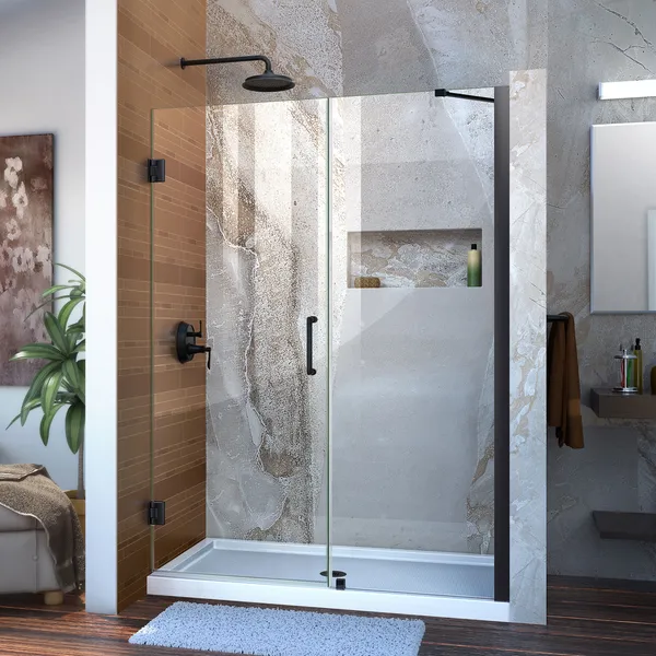 Dreamline Unidoor Min 52" To Max 53" Frameless Hinged Shower Door
