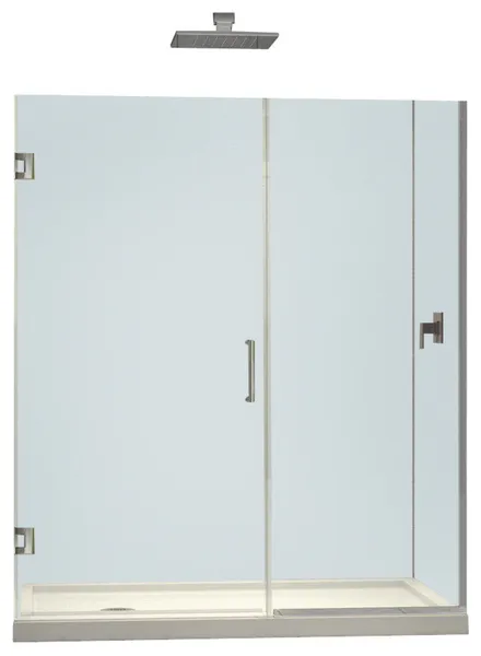 Dreamline Unidoor Min 53" To Max 53-1/2"x72" Hinged Shower Door